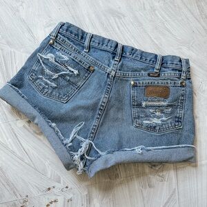 Wrangler Women's Blue Denim Shorts